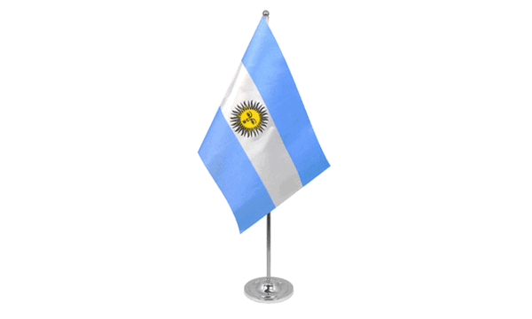 Argentina Satin Table Flag